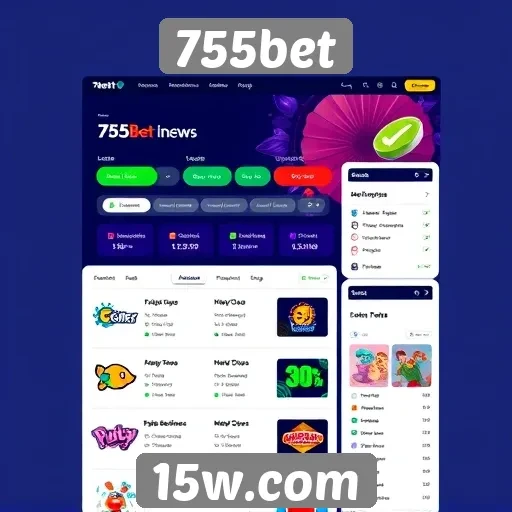 Interface e usabilidade do site 755bet